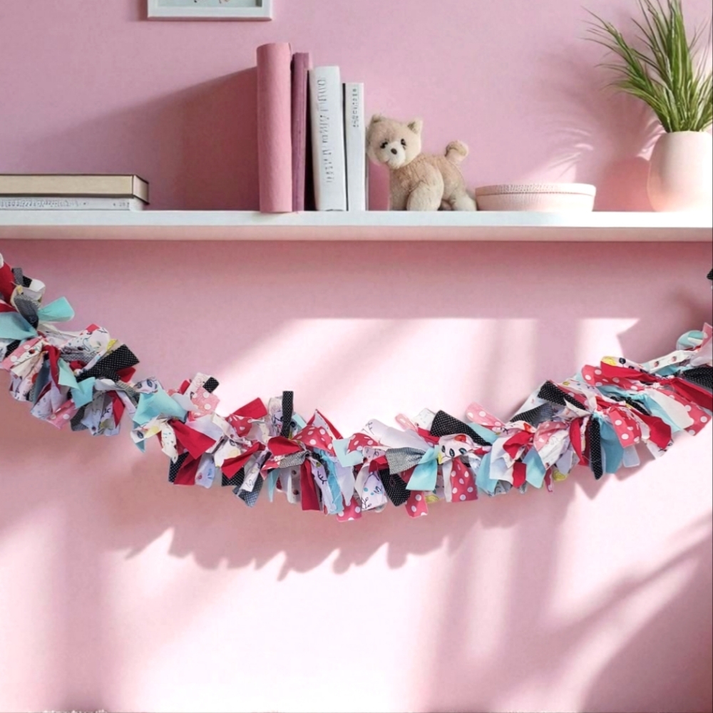 New Hand-crafted Fabric Garland